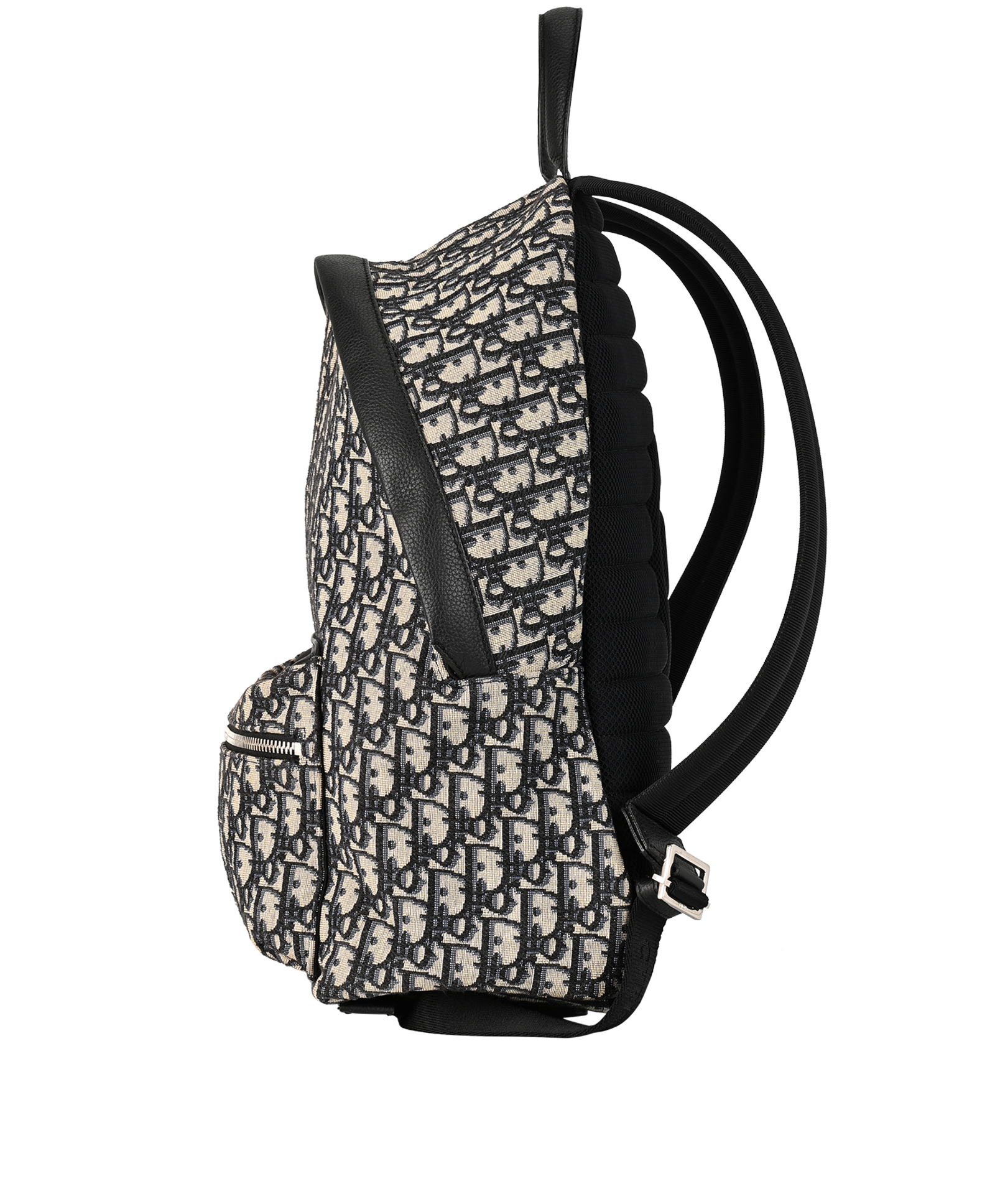 Rider Backpack, &pound;950, Beige/Navy, Canvas, Bottom view